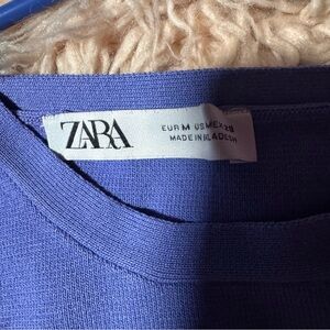 Zara Vibrant Blue Knit Top